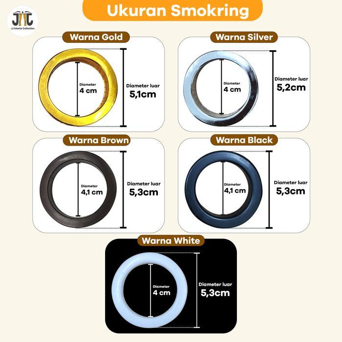 Smokring Gorden Ring Hordeng Ring Bulat Aksesoris Gorden