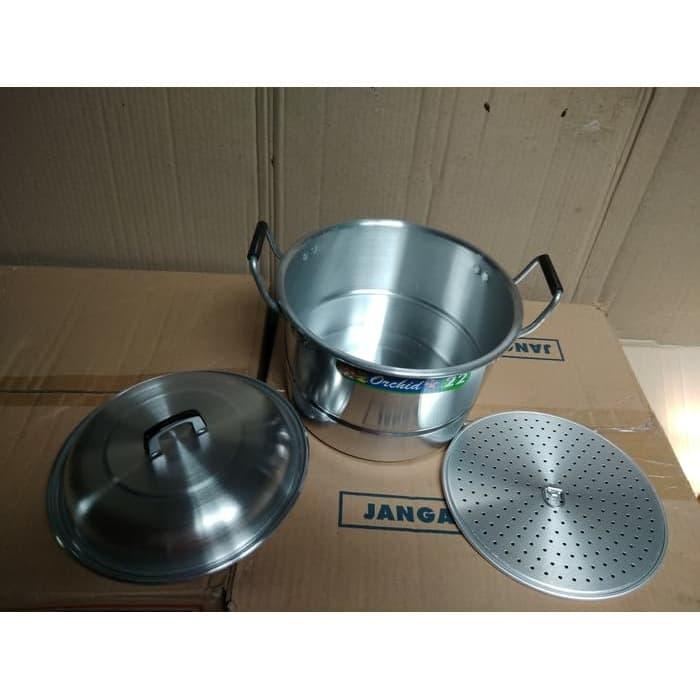 Panci Sarang Serbaguna Orchid / Panci Langseng Aluminium 22