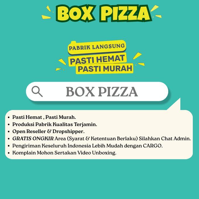 Promo [30 Pcs] Dus Box Kotak Pizza 20X20 / Box Pizza 20X20 Laminasi / Dus Pizza Souvenir Baju /