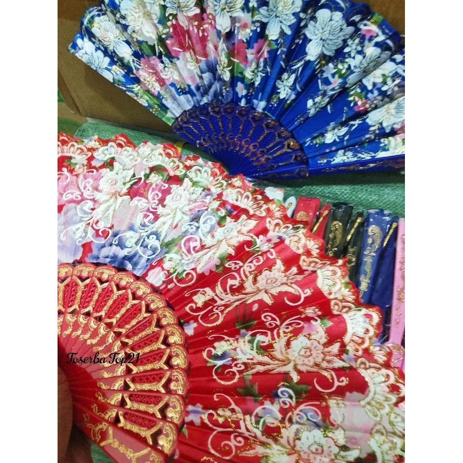 Kipas Lipat Manual Kipas Angin Manual Lipat Karakter Full Batik Gliter Terbaik