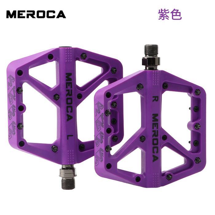 Meroca Pedal Tapak Lebar Anti Slip Pedals Bicycle Pedal Sepeda