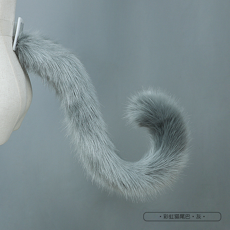 Cat tail Cosplay cat rainbow jewelry lovely animal ear animal tail accessories