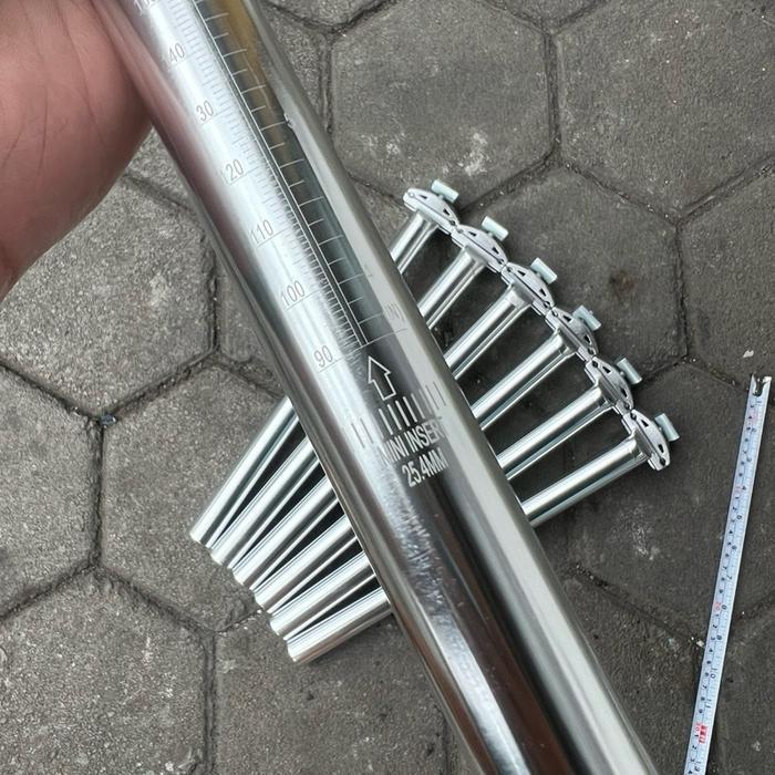 Seatpost Federal Panjang Seatpost 25.4 Seatpost Jadul Silver Hx Taiwan Terlaris