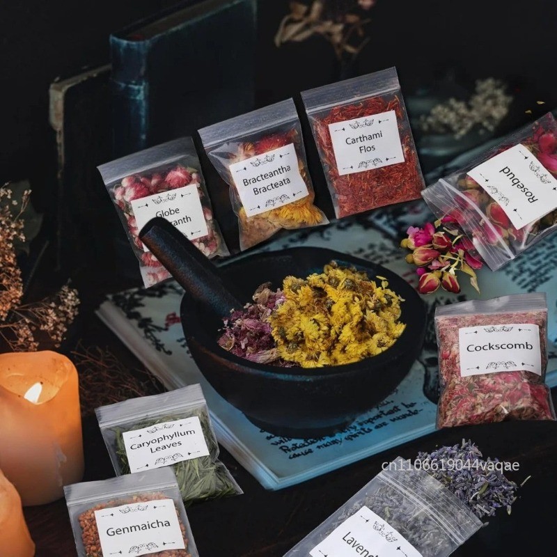 200g Natural Dried Flowers Chamomile/Rose/Butterfly Orchid/Jasmine/lavender Aromatherapy, Sachet,