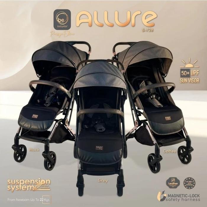 Babyelle Allure TS Travel System Auto Fold /Stroller Allure Stroller Bayi