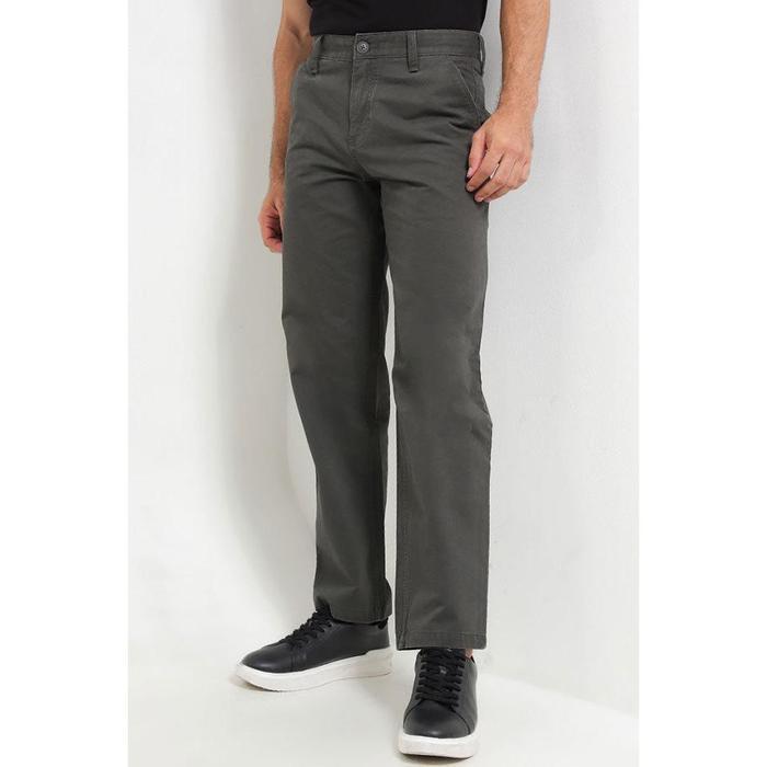 Cardinal Panjang Chinos Celana Panjang Chinos Pria Bahan Katun Regular Fit - 35, Grey Chinos Pria E0