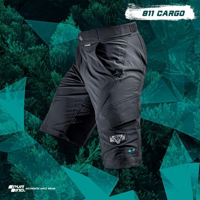 Celana Pendek CARGO PVR 811 HITAM ~ Short Pants 811 CARGO PVR