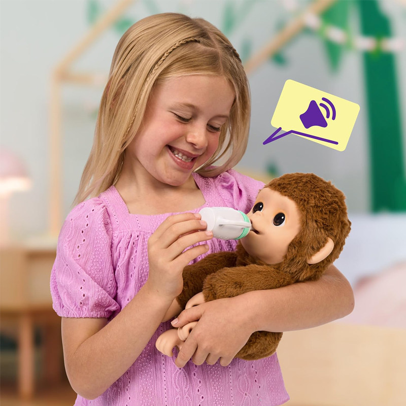 Moose LittleLivePets My Baby Monkey Mango Electronic Doll Interactive Sounds Toy Boys Girls Birthday
