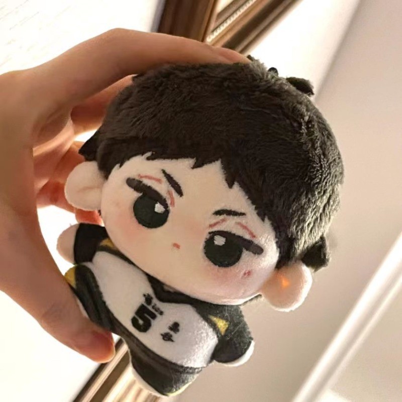 10CM Anime Identity V Akaashi Keiji Cotton Doll Stuffed Toys Plushie Student Pendant Keychain