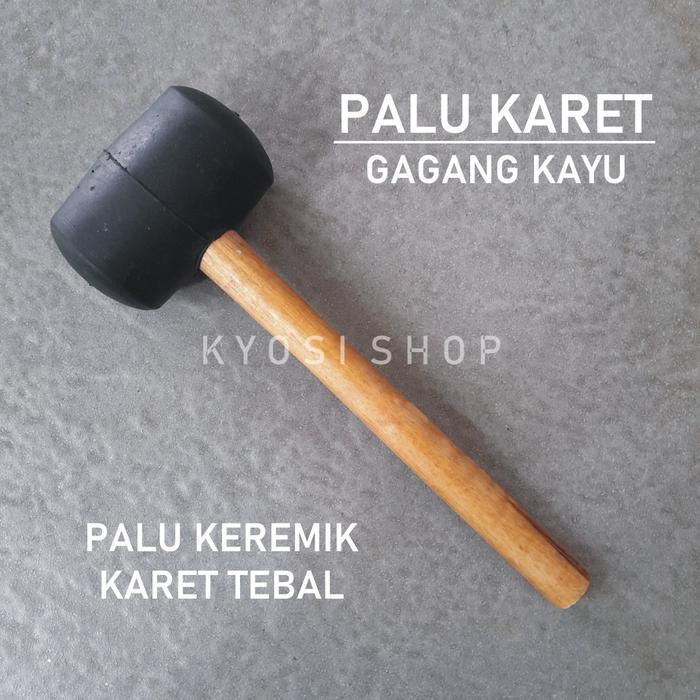 NEW Palu Karet Keramik / Palu Karet Besar / Palu Karet Hitam