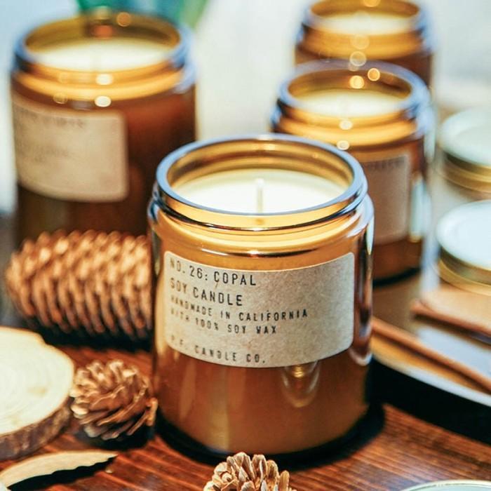 NEW!! Amber Glass Jar Kaca 270ml Candle Jar Tempat Lilin Hitam Dark Large