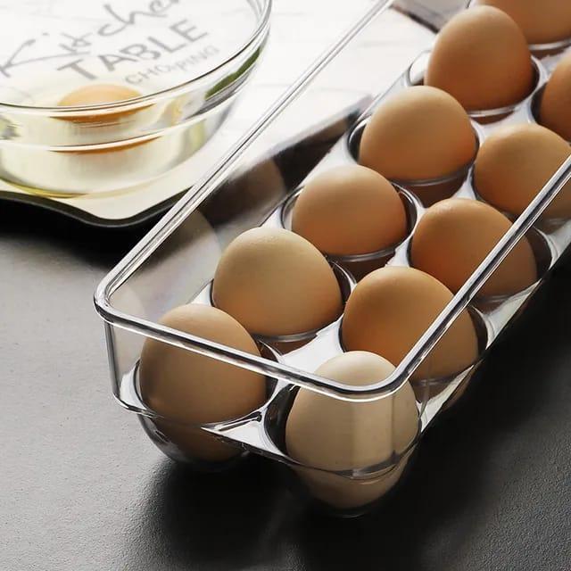 Rak Telur Kotak Penyimpanan Telur Acrylic / Rak Telur / Egg Box / Wadah Simpan Telur Refrigetor Food