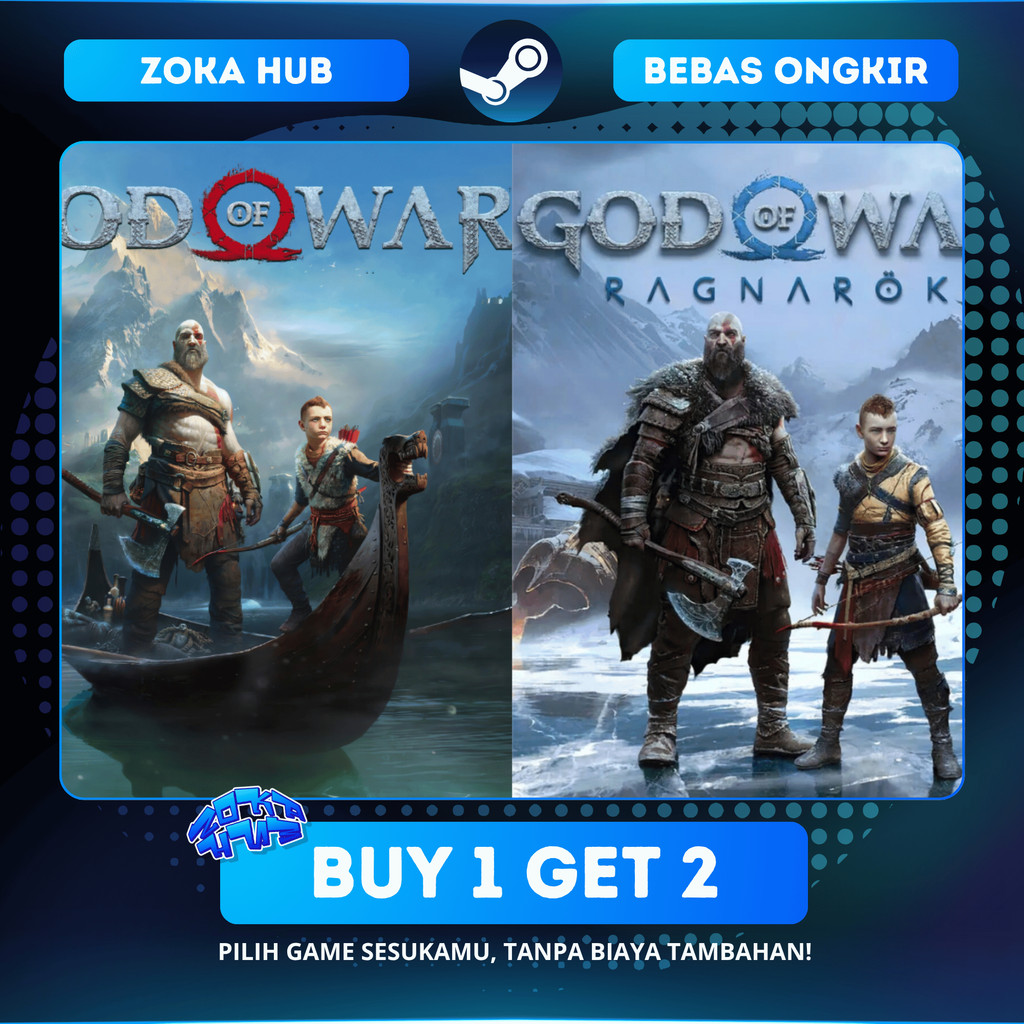 God of War (2018) + God of War Ragnarok Steam Sharing | Offline | Lifetime