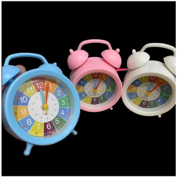 Jam Weker Clock / Jam Meja Beker 8811-FULL COLOR / Jam Meja Fashion Color Alarm Roulette