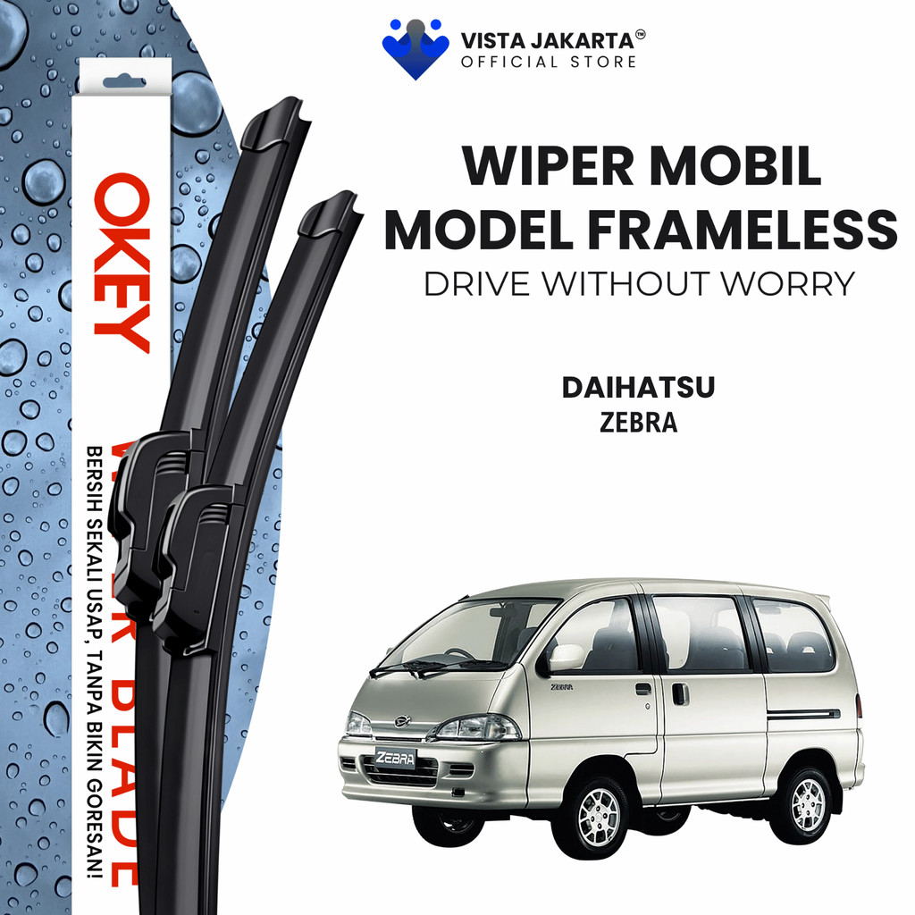 Wiper Daihatsu Zebra Frameless Kaca Depan Mobil