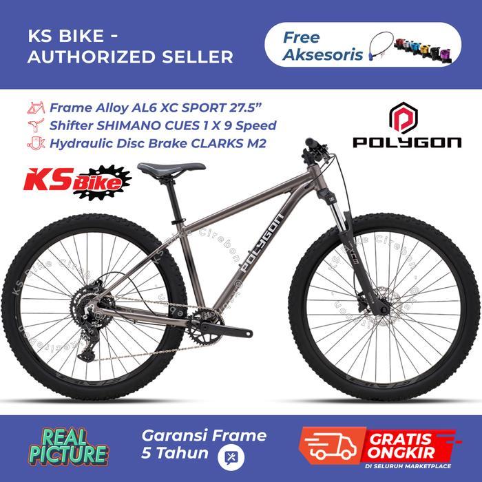 Sepeda Gunung MTB 27.5 Polygon Cascade 4 Hydraulic Disc Alloy 1x9 3x8 Speed Toko Sepeda KS Bike Cire