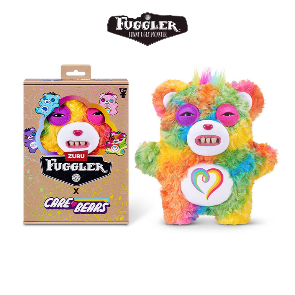Fuggler Original Care Bears Plush Doll Happy Bear Grumpy Love Bear Funny Ugly Tooth Monster Stuffed