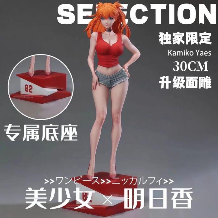HOT SALE ACTION FIGURE ASUKA LANGLEY SORYU BY SUMMER PLANT STUDIO DESIGN 30CM SERIAL NEON GENESIS