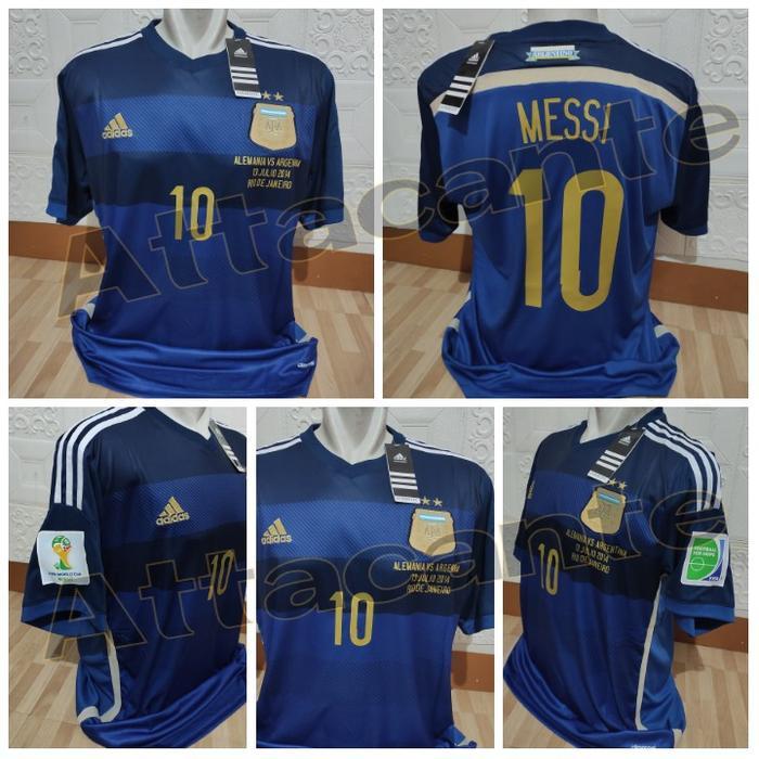 NEW Jersey RETRO ArgentinooaA_ Away 2014 + Nameset MESSI 10 + Patch + MDT