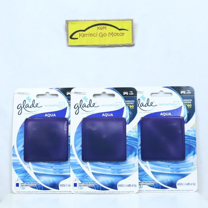 "New" PARFUM MOBIL GLADE SENSATIONS AQUA REFILL - PEWANGI MOBIL GLADE