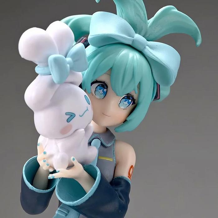 HOT SALE FIGURE HATSUNE MIKU X CINNAMONROLL VOCALOID ANIME PAJANGAN KOLEKSI - ACTION FIGURE