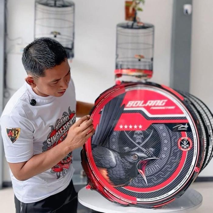 Sangkar Burung Murai Batu PVC Ruji Fiber Diameter 58 cm No.2