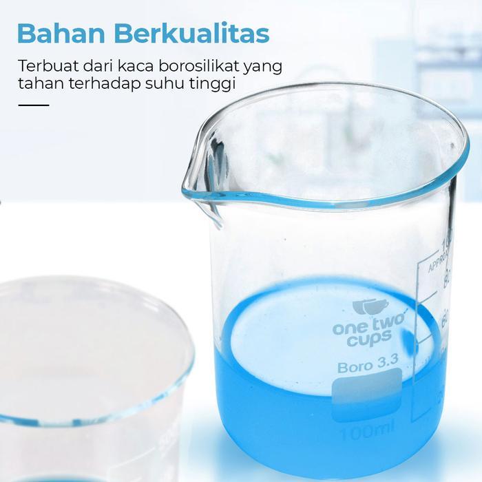 Gelas Ukur Lab Kimia 100ml 250ml 500ml 1000ml Multifungsi / Gelas Takar Ukur Laboratorium