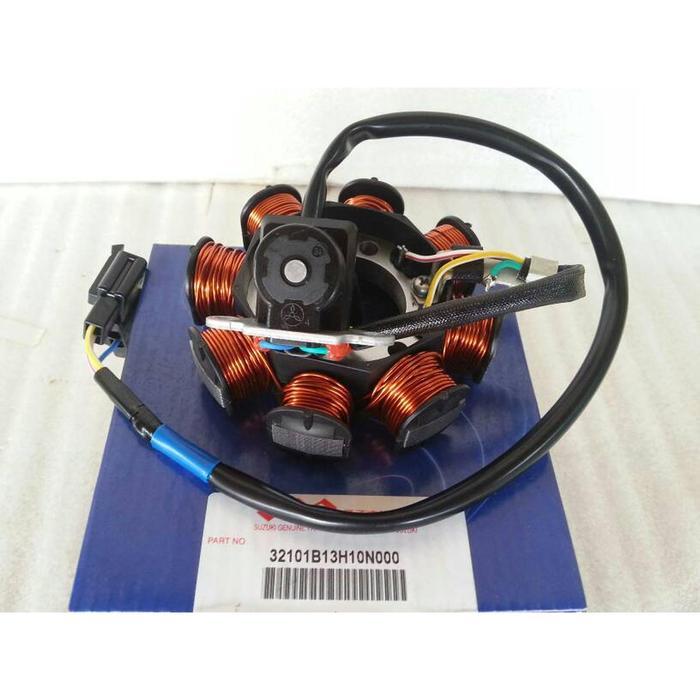 SPECIAL Suzuki Spul Stator Assy Skywave 125 Original SGP 32101-13H10-000 untuk Motor Suzuki Skywave