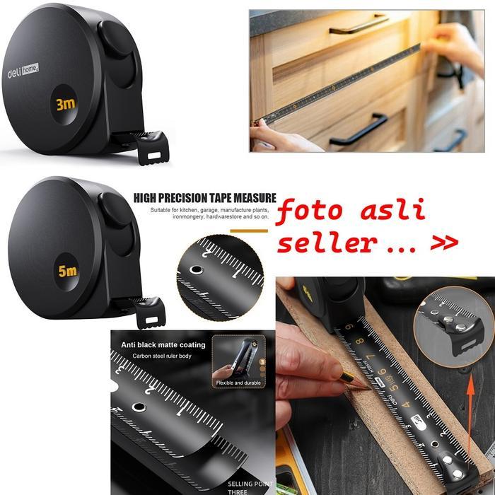 METERAN TUKANG MEASURE BRAND DELI HOME / MEASURING TAPE BEST QUALITY