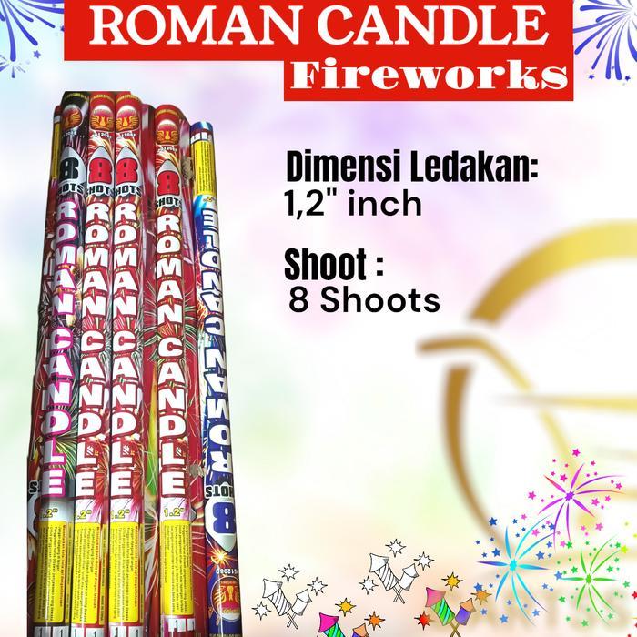 READY STOCK Roman Candle Pegasus/Vmaxx firework Stick, kembang api Batang size 1,2" inci/8 shoots