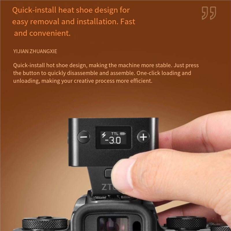 24-Hour Delivery ZT08 TTL Flash Light For Fujifilm Quick Release Hot Shoe DSLR/Mirrorless Camera