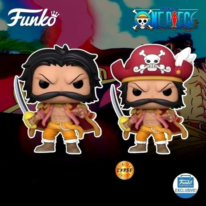 HOT SALE FUNKO POP ONE PIECE GOL D. ROGER GOLD CHASE ANIME PIRATE KING FIGURE TERMURAH