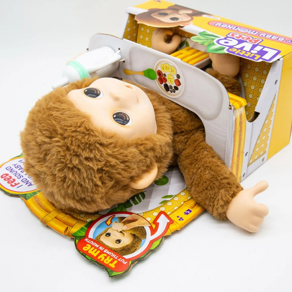 Moose LittleLivePets My Baby Monkey Mango Electronic Doll Interactive Sounds Toy Boys Girls Birthday