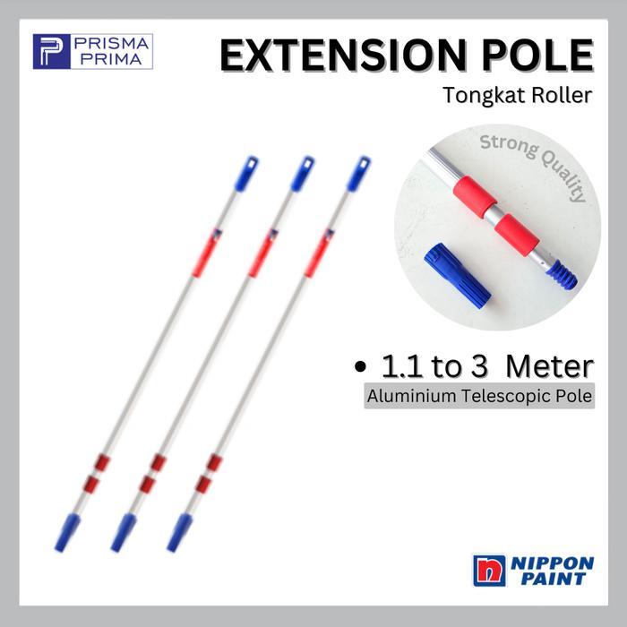 Aluminium Extension Pole Nippon Paint Tongkat Telescopic Pole Kuas Stik Roll Roller Cat Tembok