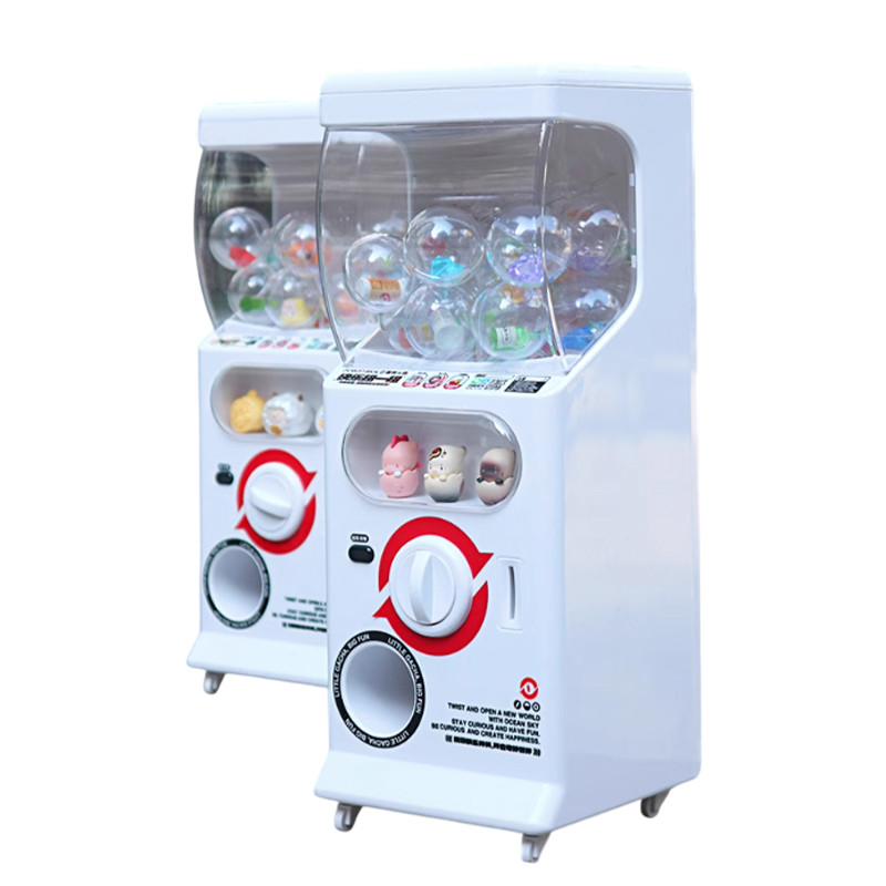 Mini Gachapon Machine Arcade Gum Capsule Toy Candy Machine Vending Machine Sliding Door Gachapon
