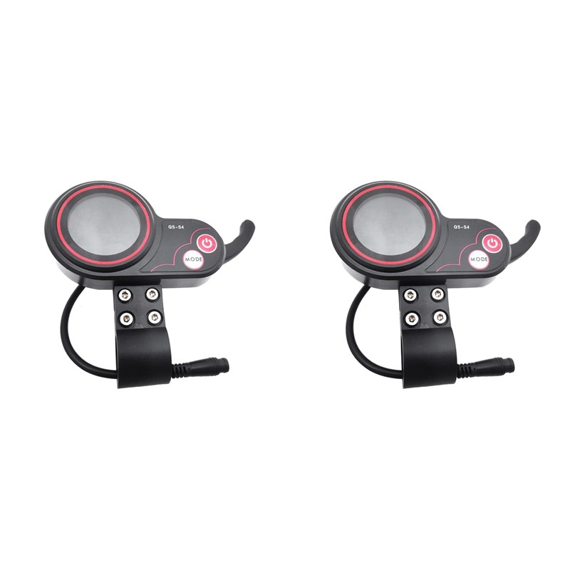 2X QS-S4 72V THUMB THROTTLE LCD DISPLAY METER ONLY FOR ZERO 11X ELECTRIC SCOOTER 6PIN DISPLAY