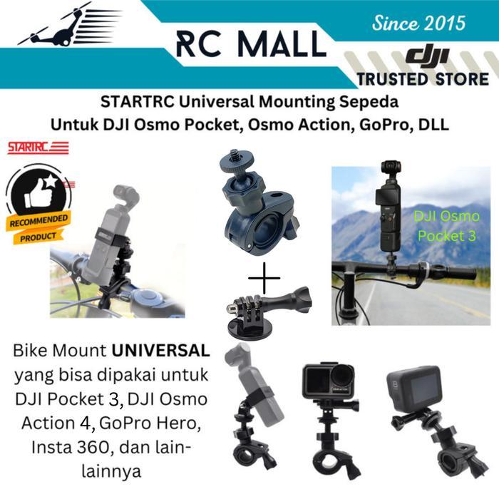 Bike Mount Bracket Mounting Sepeda DJI Osmo Action 6 Osmo 360 DJI Osmo Nano DJI Osmo Action 5 DJI