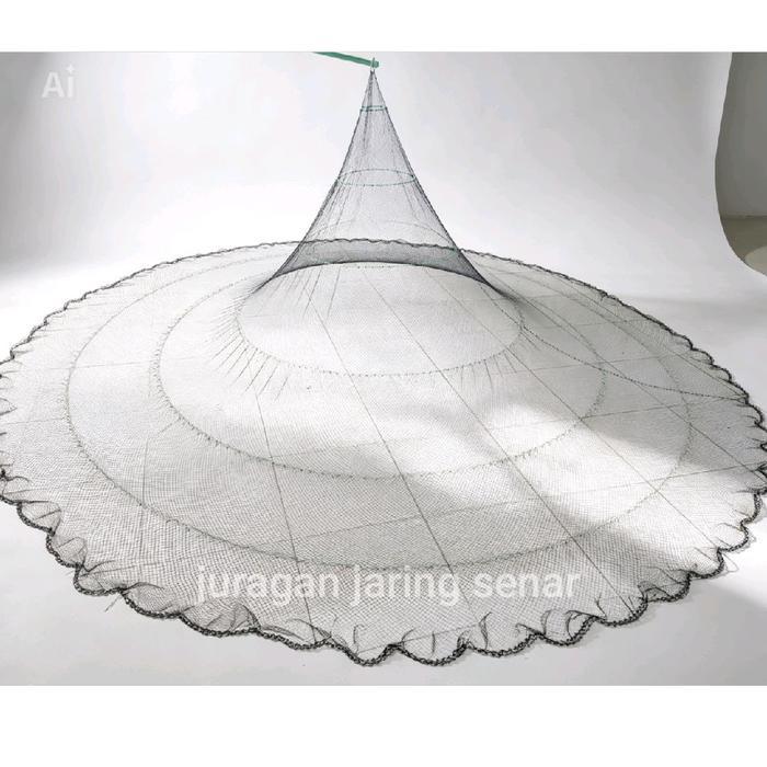 Jala ikan , jala lempar 3 meter bahan nilon / benang bisa untuk udang, jala laut, jala sungai, jala
