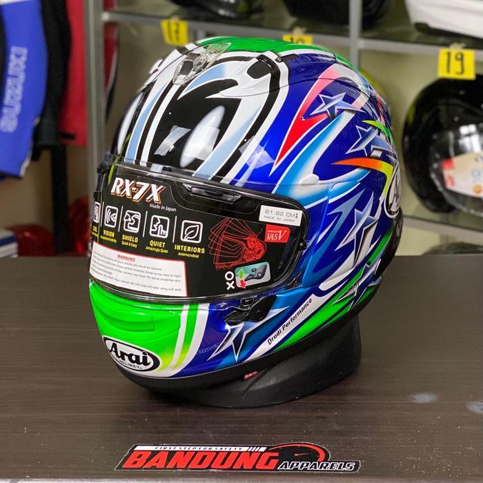 Helm Arai RX7X Nakano Green 04 Full Face RX-7X Arai Nakano Green 04 Limited Edition