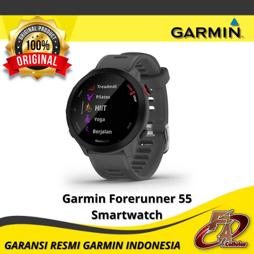 Garmin Forerunner 55 Smartwatch - Garansi Resmi Garmin Indonesia