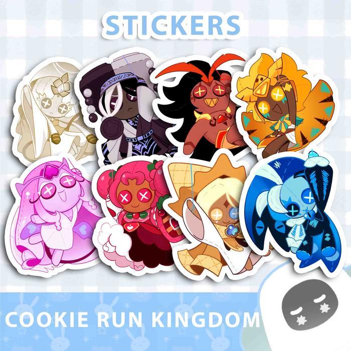TERMURAH STICKER/STIKER DOFF CUTTING COOKIE RUN KINGDOM - PACK 4 READY STOCK