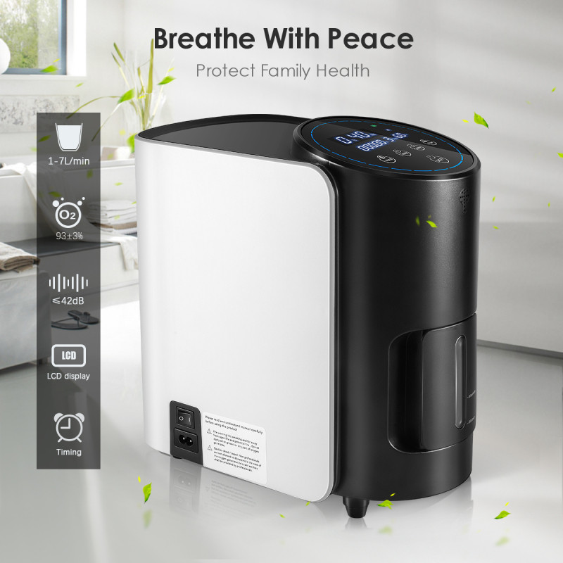 Varon Oxygen Concentrator Machine 1-7L/Min Generator Portable Oxygen