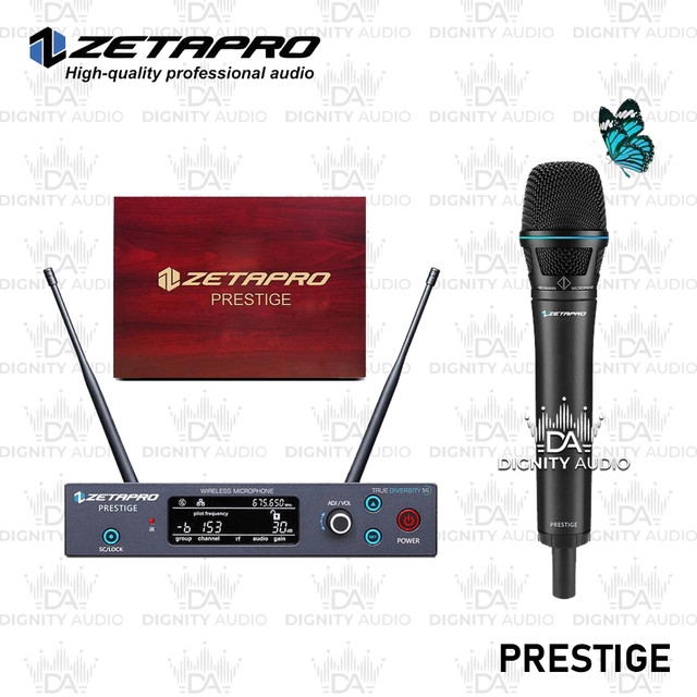 Microphone Mic Wireless ZETAPRO PRESTIGE Single Handle Original Garansi Resmi 1 Tahun