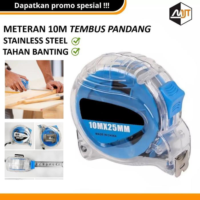 Meteran Tukang 10 Meter Anti Karat Meteran Bangunan Paling Bagun Tahan Banting