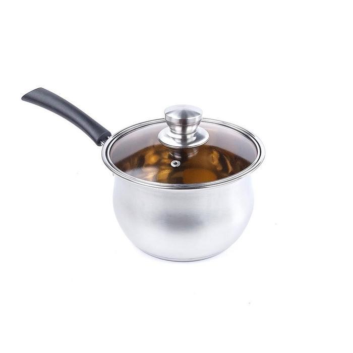 NEW BMW Kitchenware - Panci Sup Stainless Steel Tutup Kaca Panci Masak BMW Kitchenware Panci Mie
