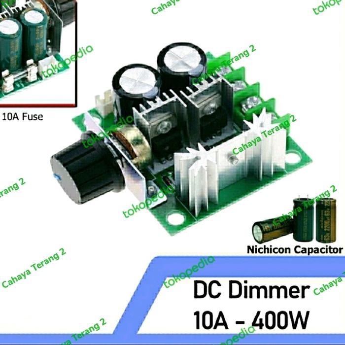TERMURAH DIMMER DC 12V-40V 10A DIMMER DC 12V-40V MOTOR SPEED CONTROLLER PWM DC PROMO