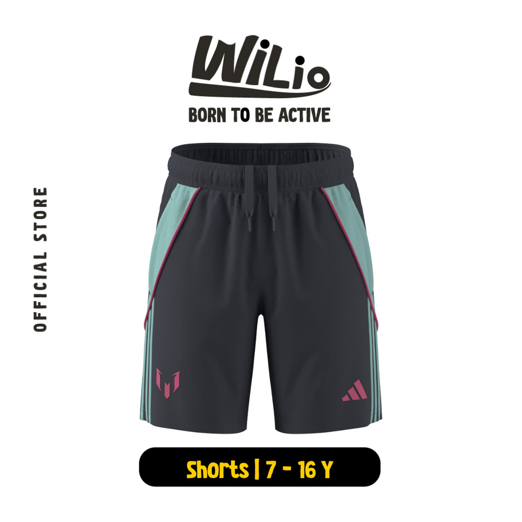 ADIDAS Messi Kids Shorts KD6404 - Celana Pendek Anak (Putih)