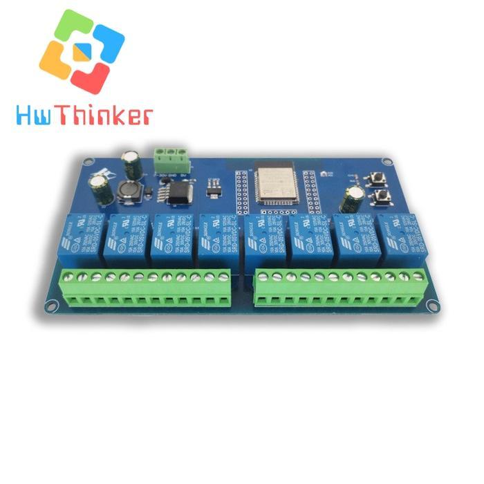Modul Esp32 With Relay 10A 8 Channel Ch 8Ch Wifi Bluetooth Wroom-32E Tbk