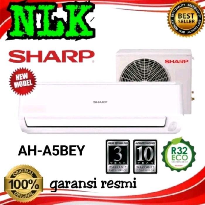 AC SHARP + PASANG INSTALASI 1/2 PK AH - A5BEY AC SHARP AH - A 5 BEY