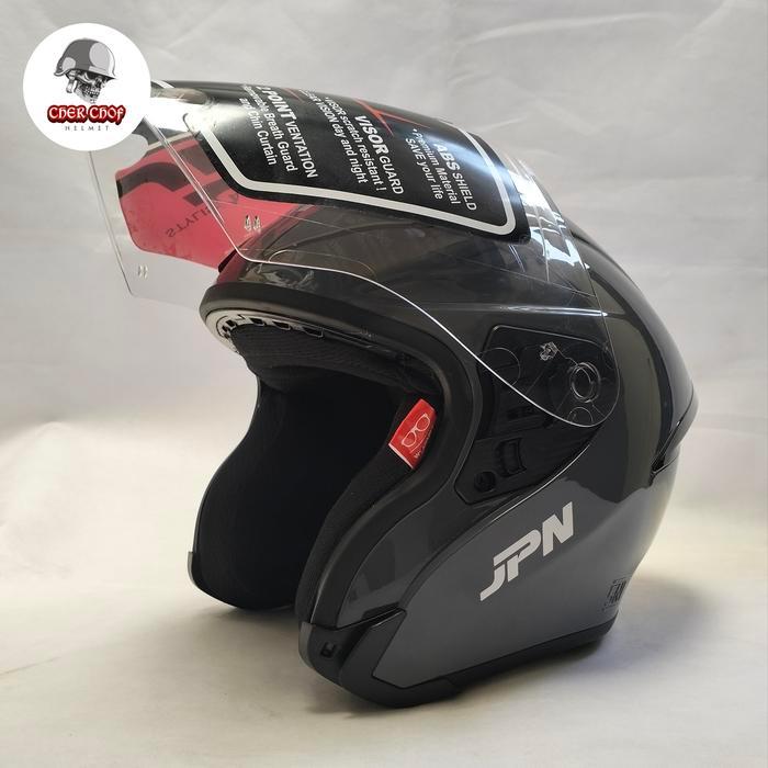 Helm Jpn Kyo 9 Warna Abu Modern Glossy